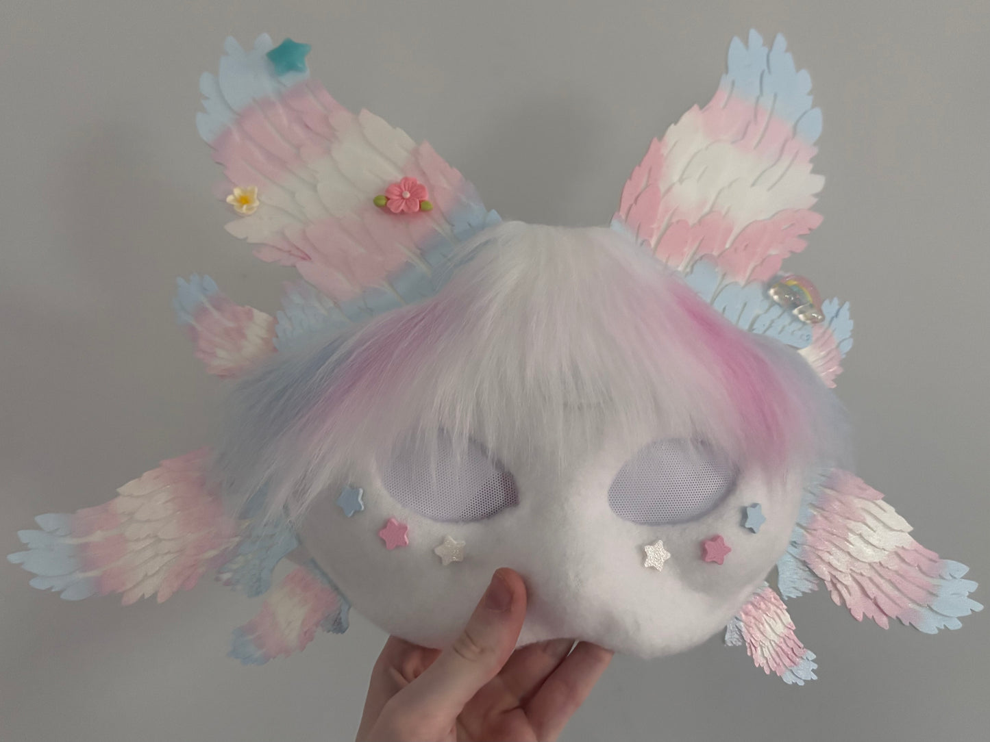 Cotton Candy Angel Therian Mask
