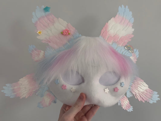 Cotton Candy Angel Therian Mask