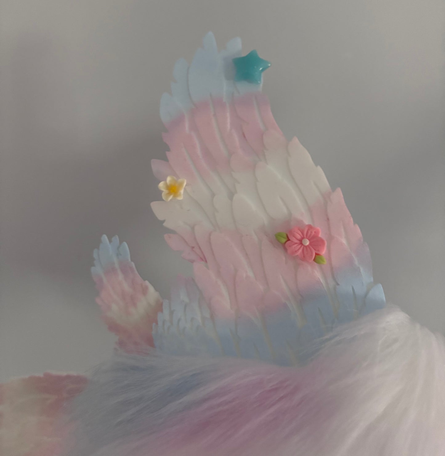 Cotton Candy Angel Therian Mask